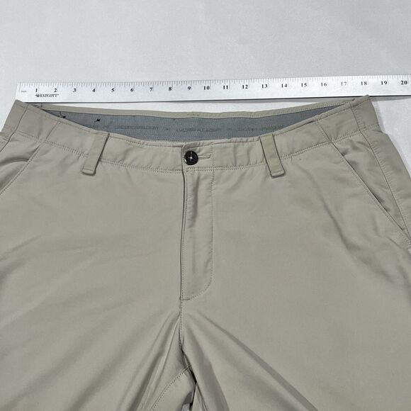 Under Armour Mens Khaki Performance Casual Golf Stretch Pants Sz 38X32‎ (36X31) - Picture 9 of 13